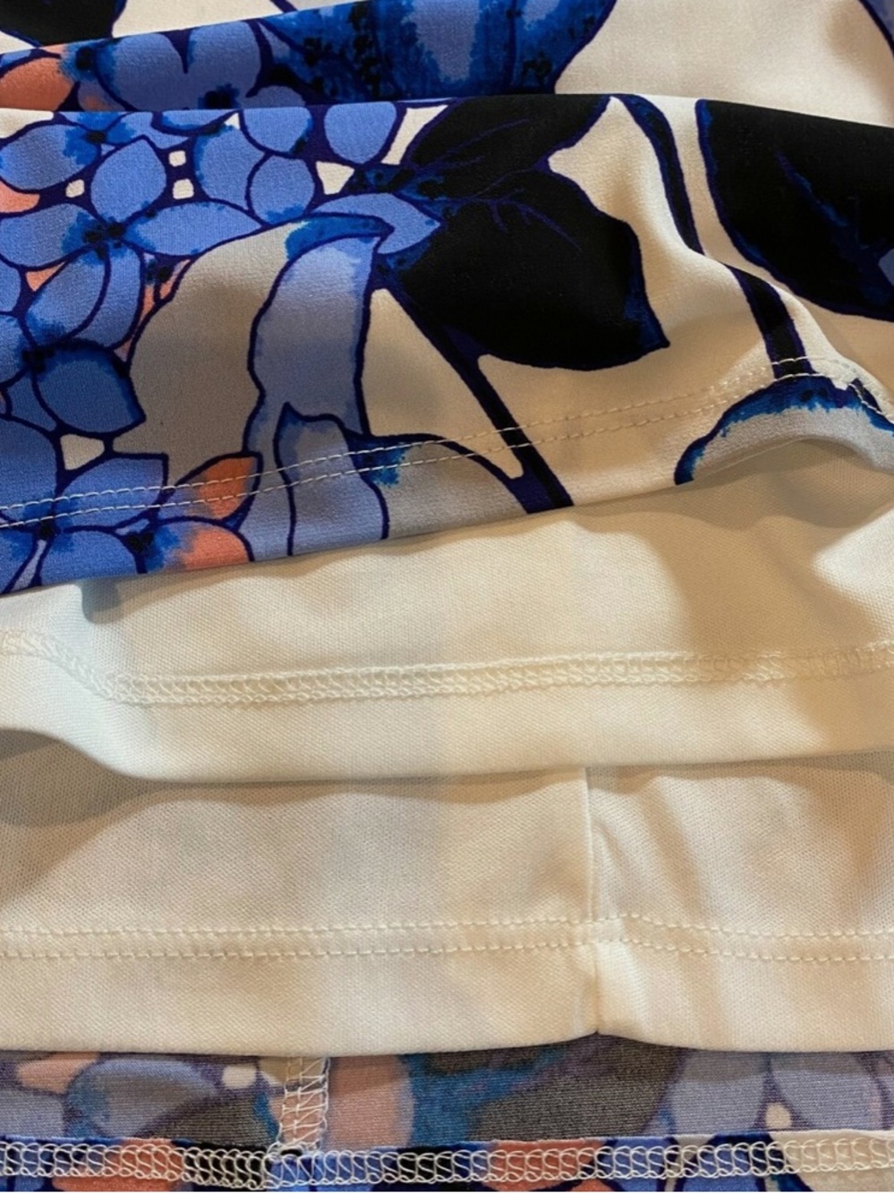 Ivanka Trump Sleeveless Blue Floral Knee Length Shift Dress - Picture 3 of 6